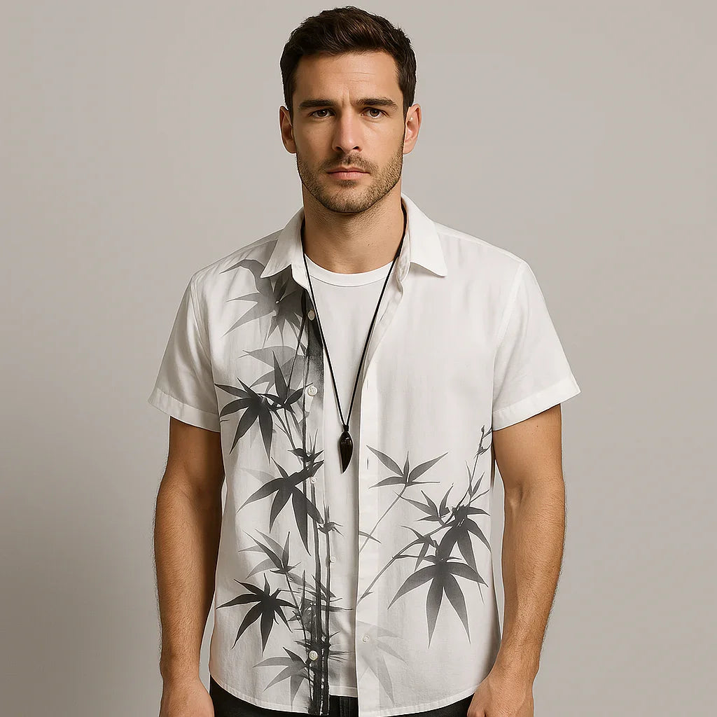 Camisa Casual Masculina Vizencci Flori