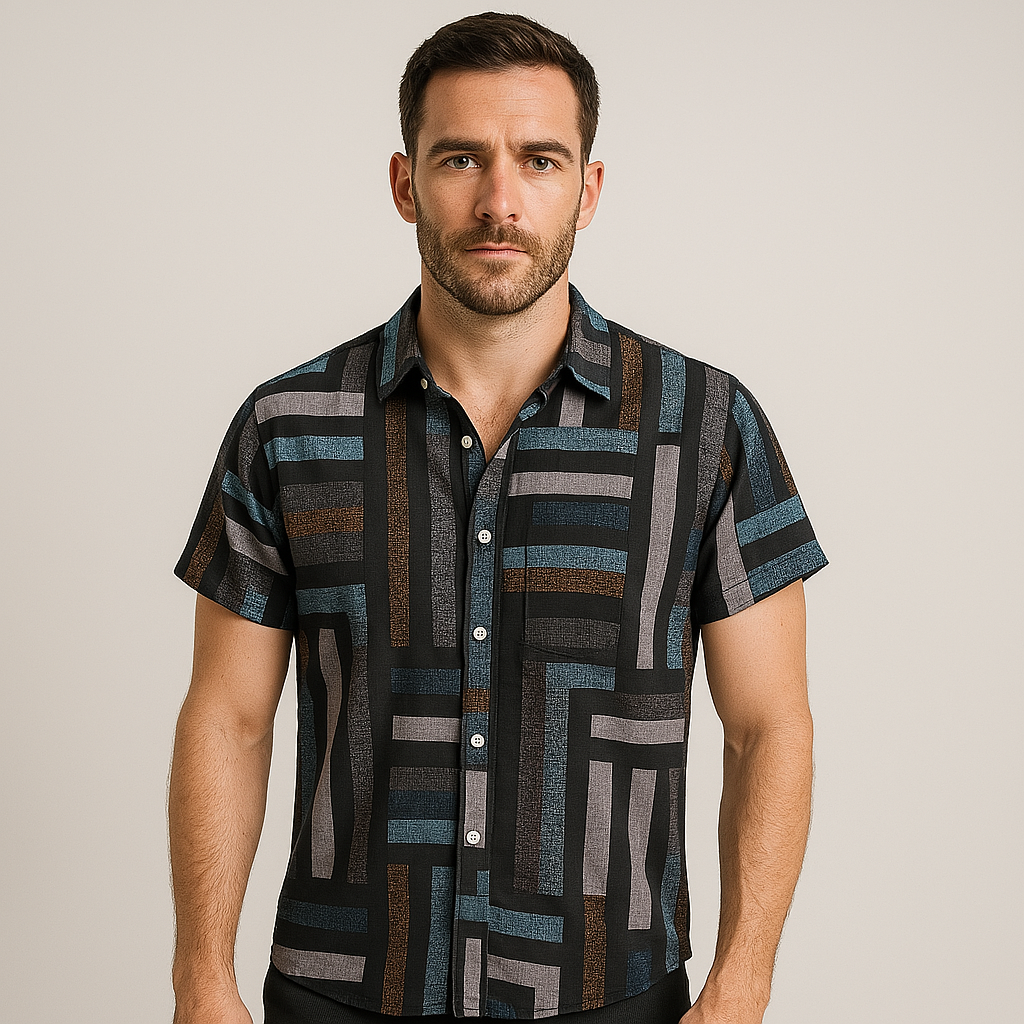 Camisa Masculina Casual Vizencci Ibize
