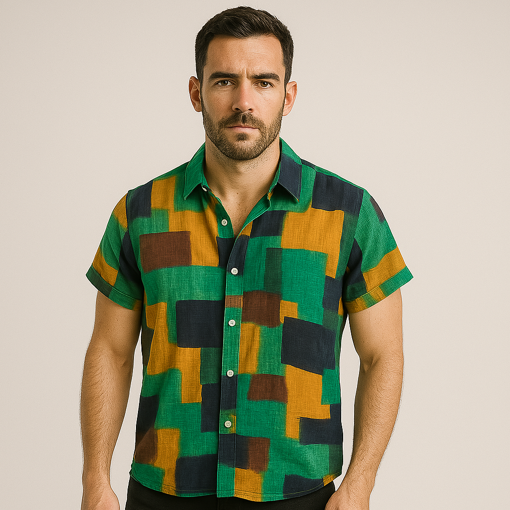 Camisa Casual Masculina Vizencci Rivierian